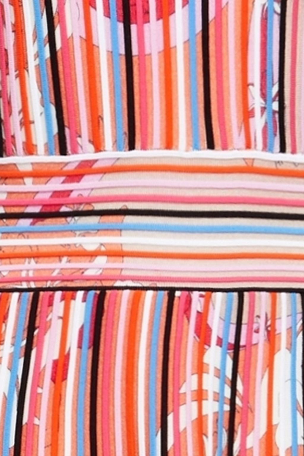 PUCCI Printed ribbed wool-blend mini dress