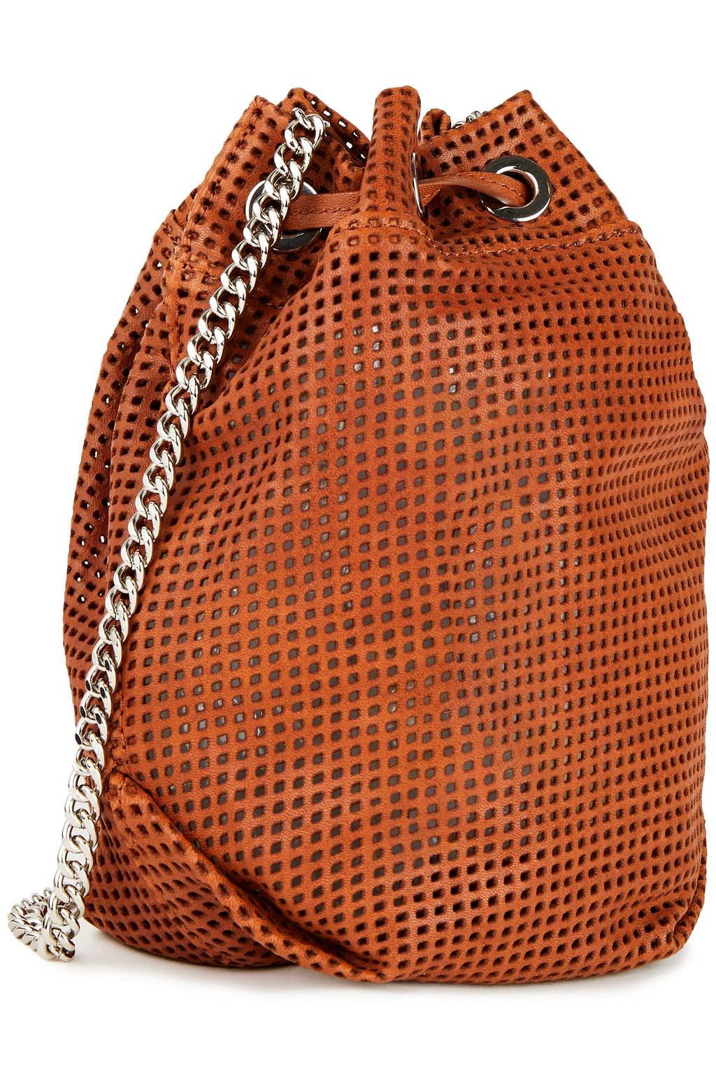 IRO Denzi laser-cut leather bucket bag