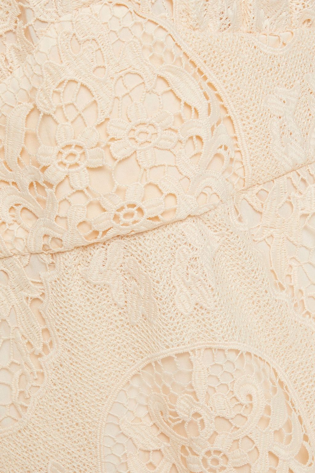 MAJE Guipure lace midi dress