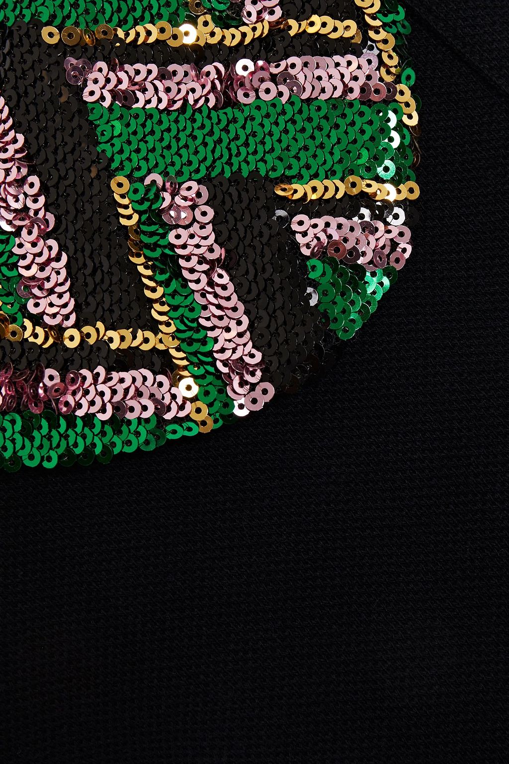 GUCCI Embellished cotton-piqué polo shirt