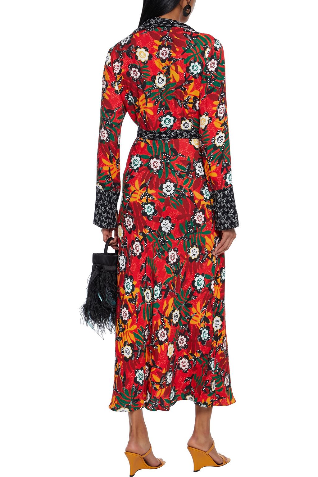 RIXO Thelma printed crepe midi dress