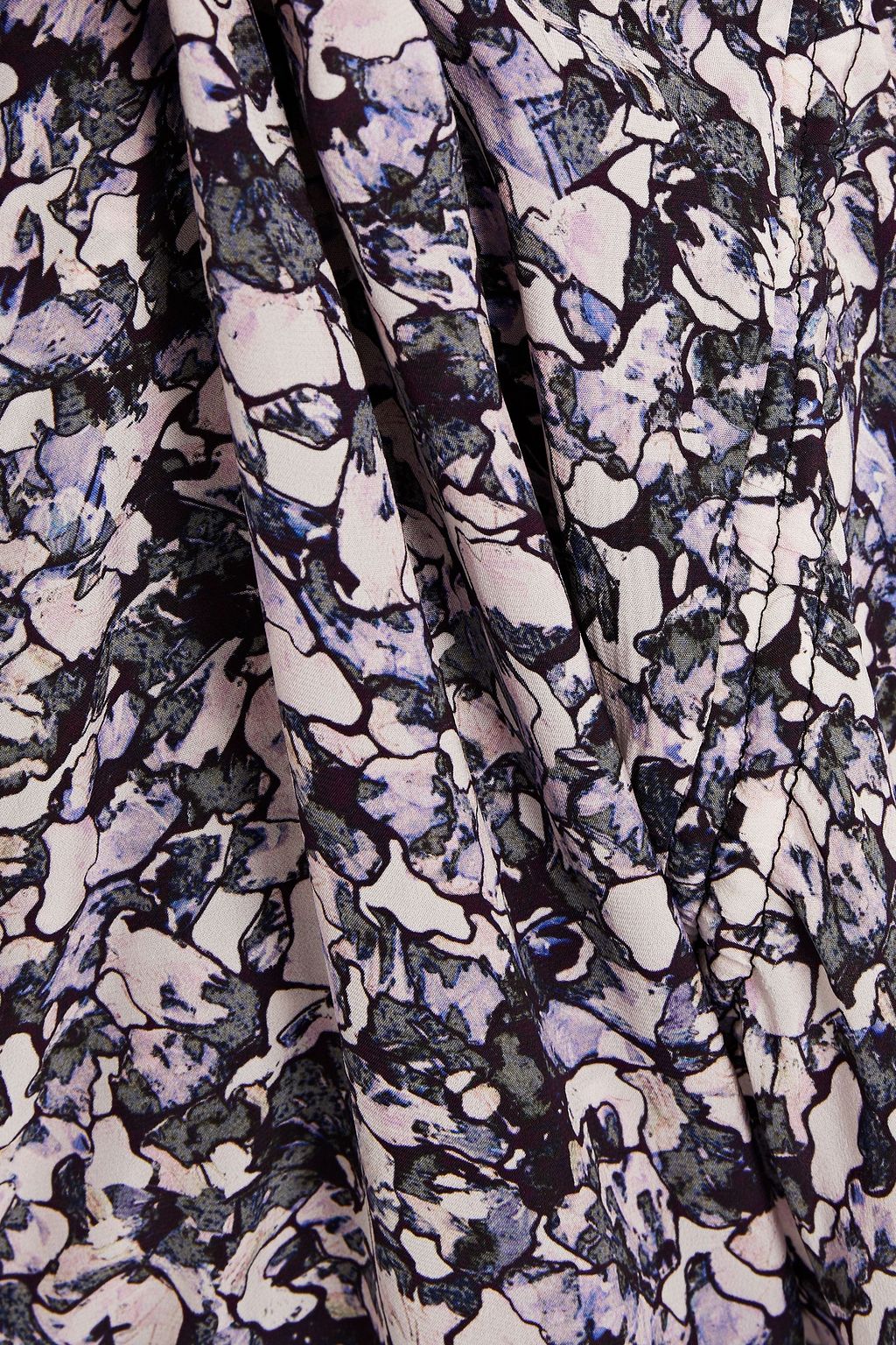 IRO Brasey floral-print crepe de chine mini wrap dress