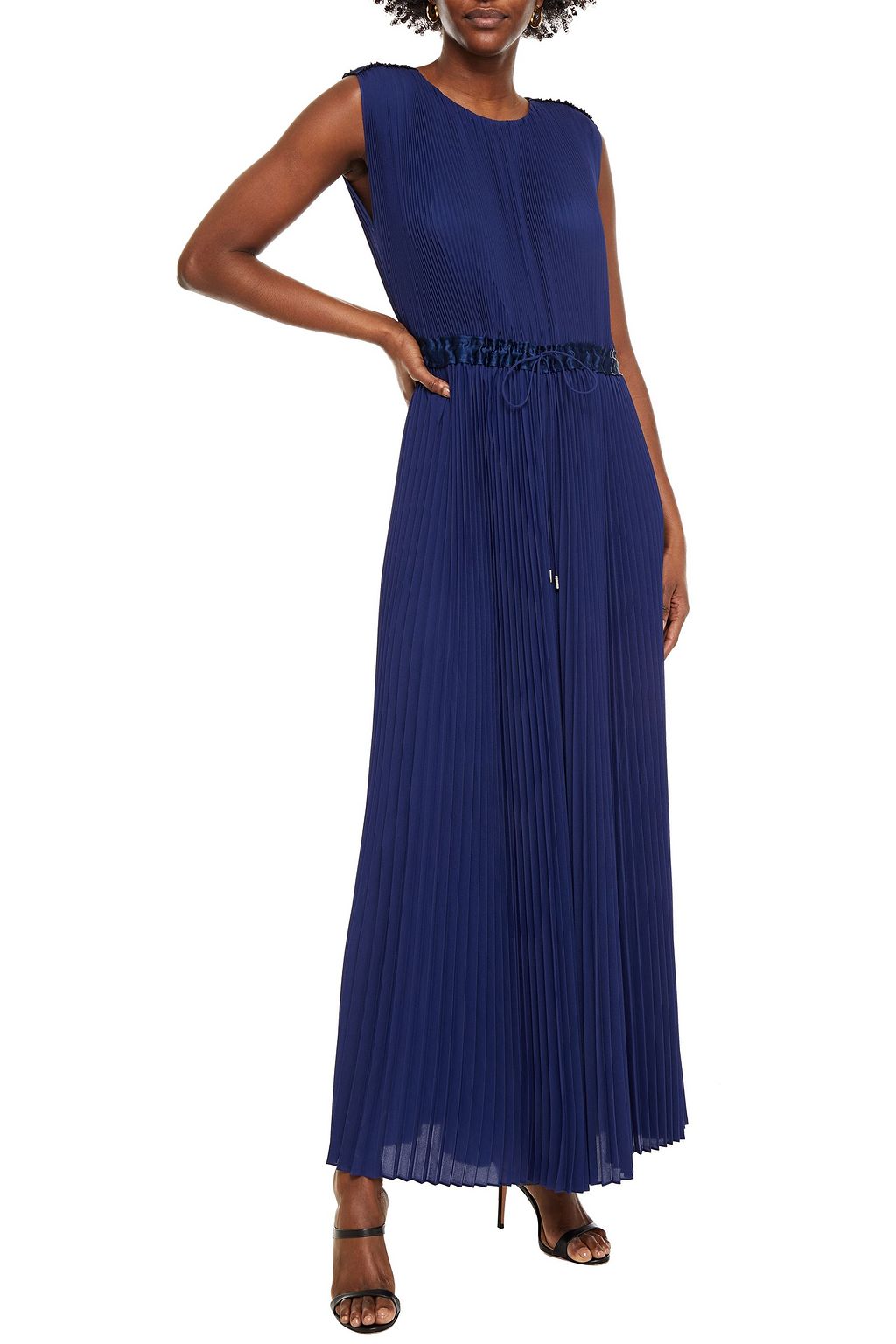 PAUL SMITH Gathered pleated crepe maxi dress