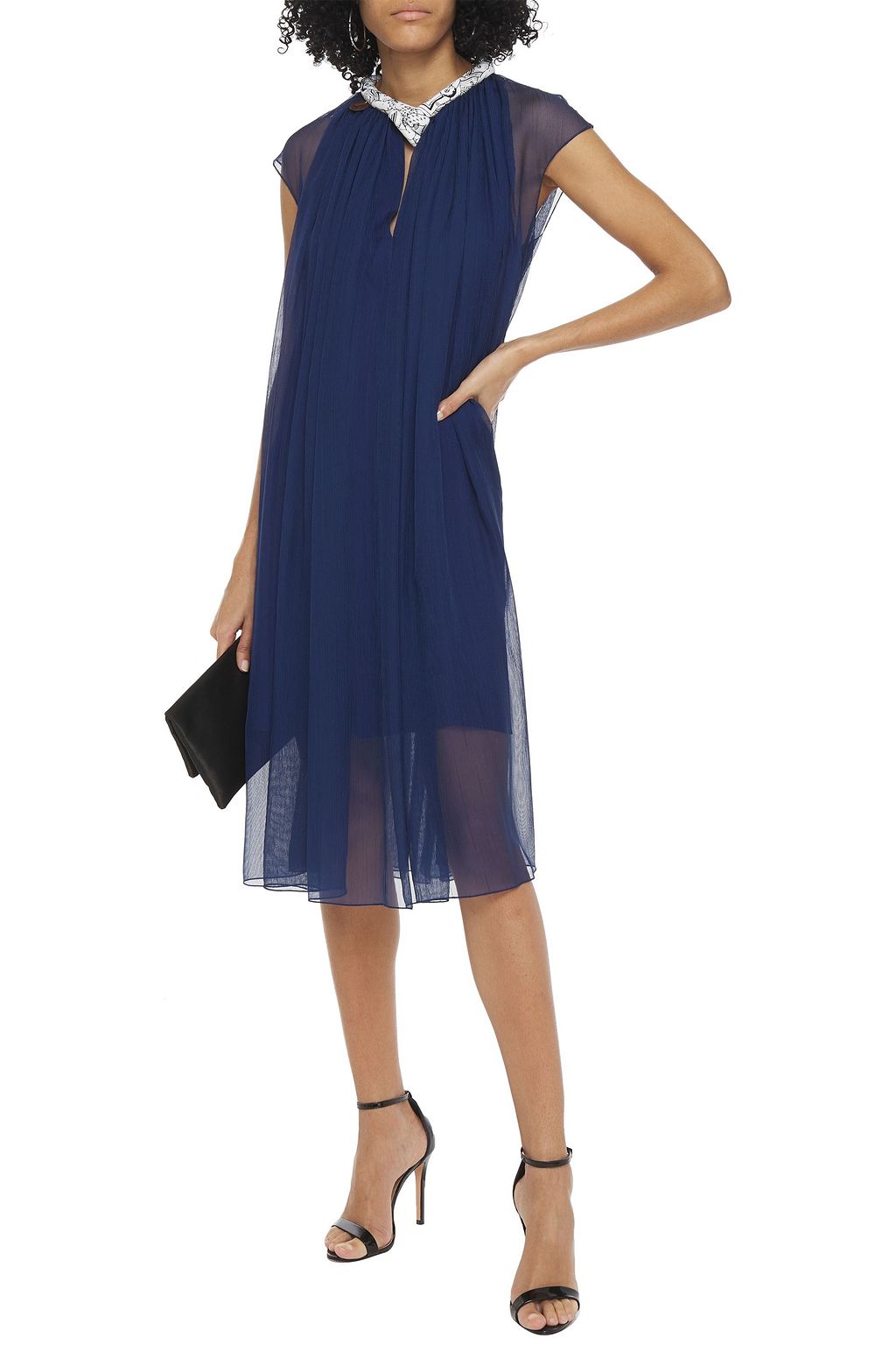LANVIN Gathered chiffon dress