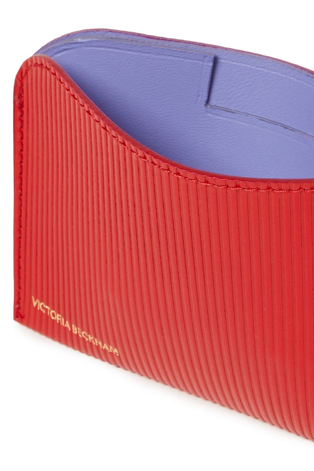 VICTORIA BECKHAM Ribbed leather cardholder