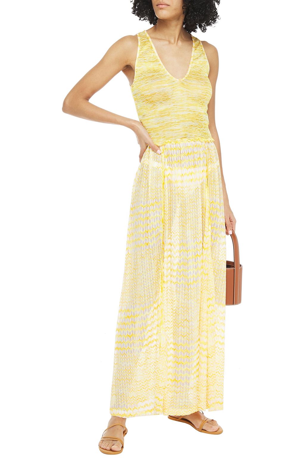 MISSONI MARE Mare ruffle-trimmed crochet-knit maxi dress