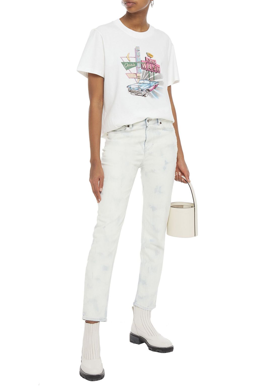 IRO Caylar printed cotton-jersey T-shirt