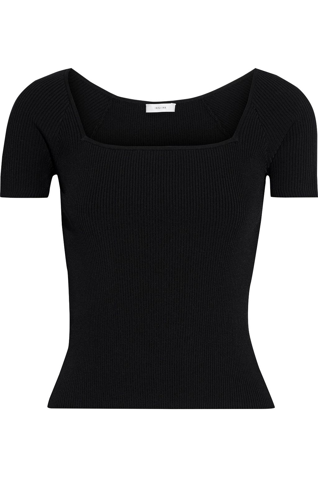 IRIS & INK Fern cropped ribbed jersey top | THE OUTNET