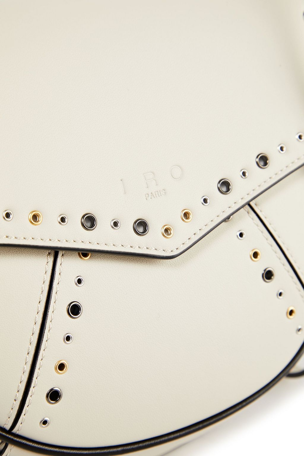 IRO Esid eyelet-embellished leather shoulder bag
