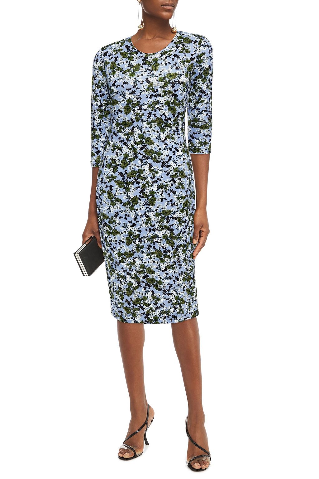 allegra animal print jacquard dress