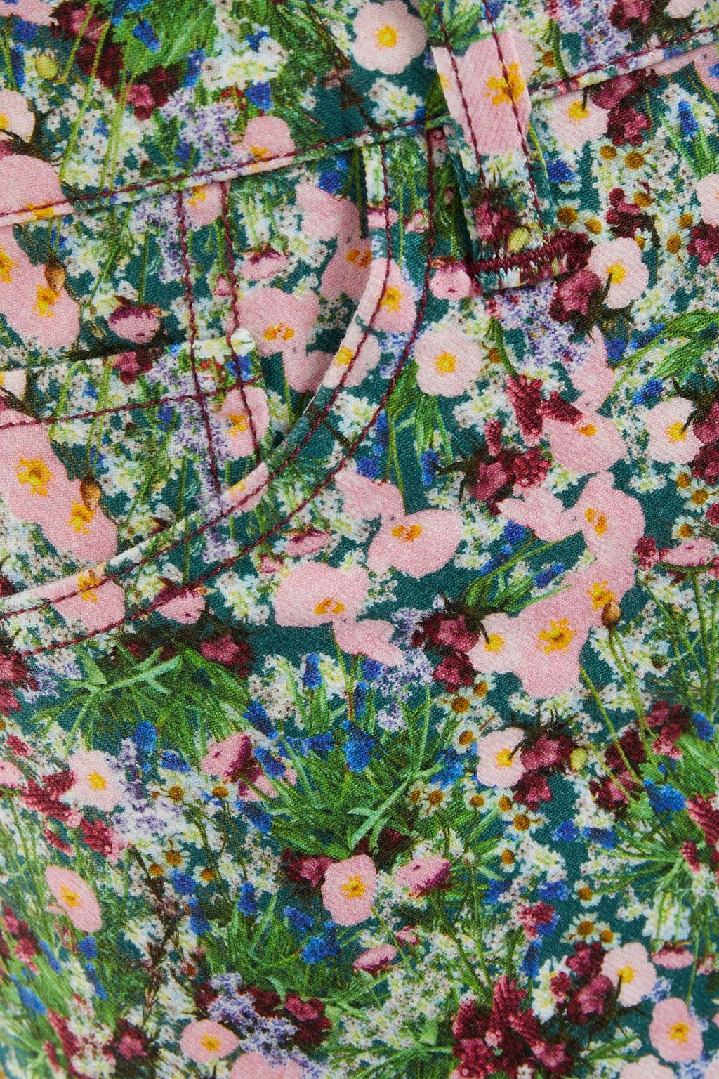 3X1 NYC Floral-print denim shorts