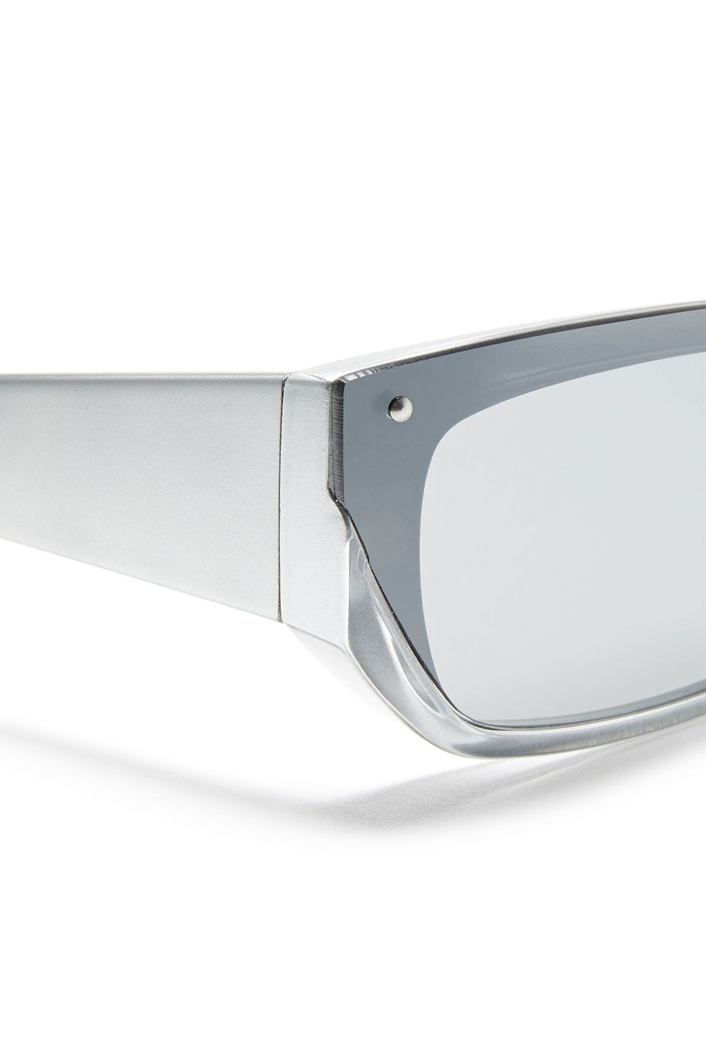 BALENCIAGA Embellished rectangle-frame acetate sunglasses