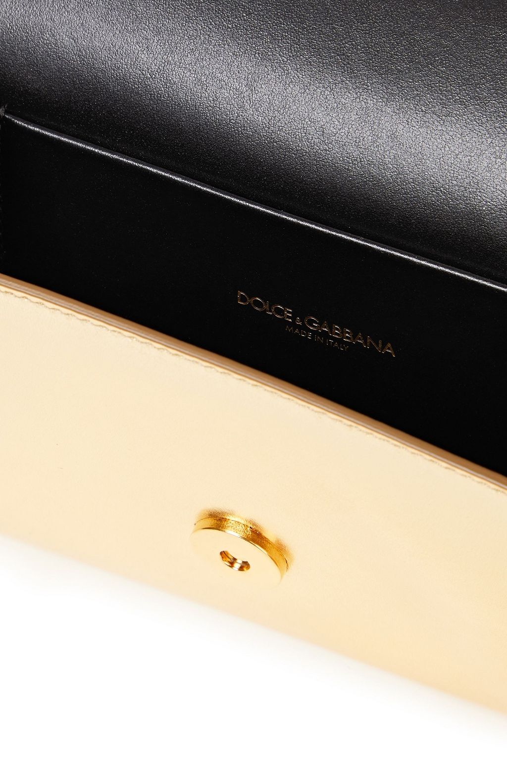 DOLCE&GABBANA Embellished metallic leather belt bag