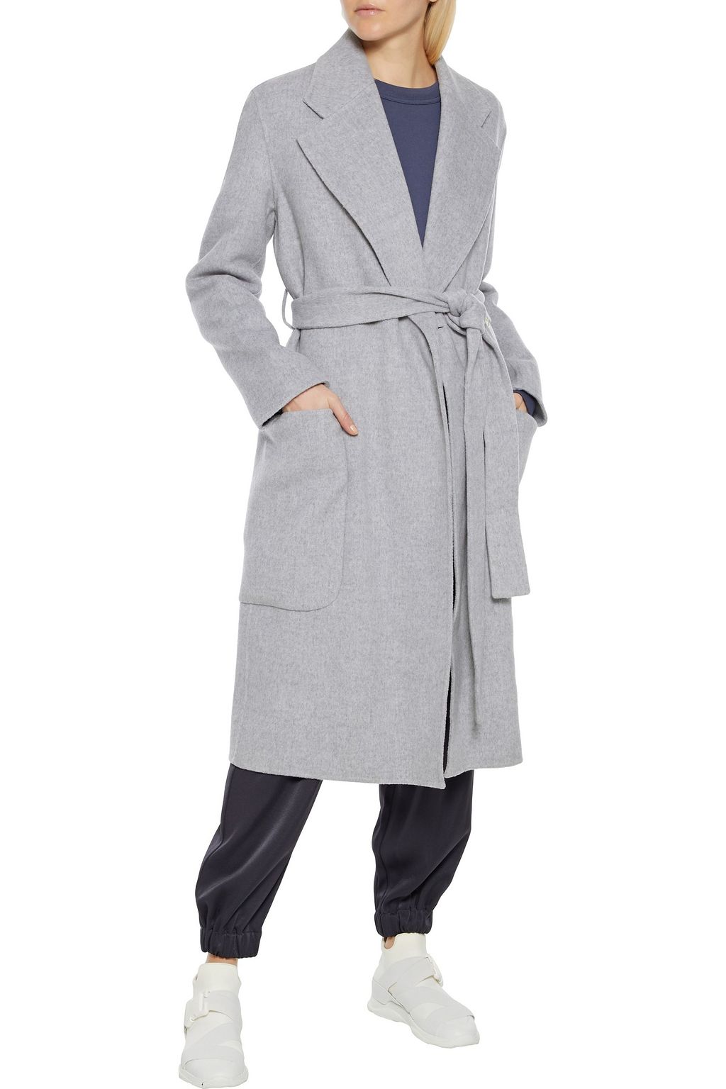 ACNE STUDIOS Carice belted wool-felt wrap coat