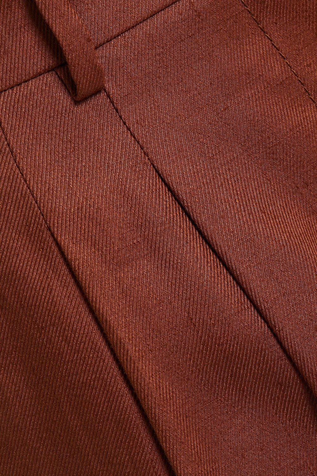 PUCCI Pleated linen-twill tapered pants