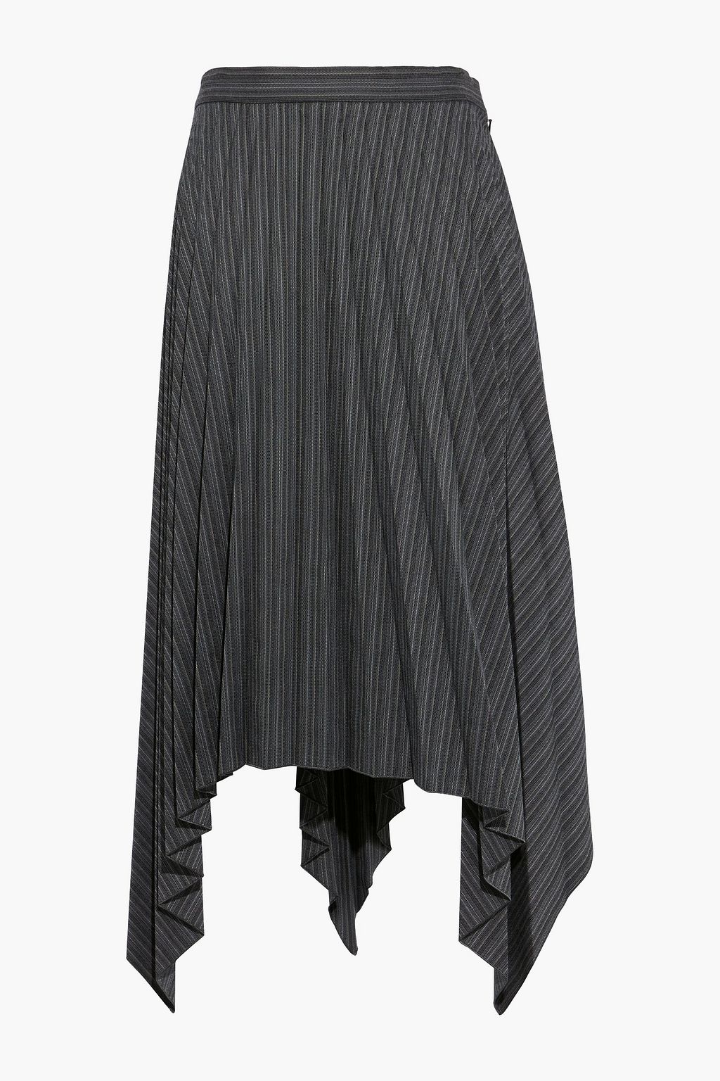 ACNE STUDIOS Ilsie asymmetric pleated wool-blend midi skirt | Sale