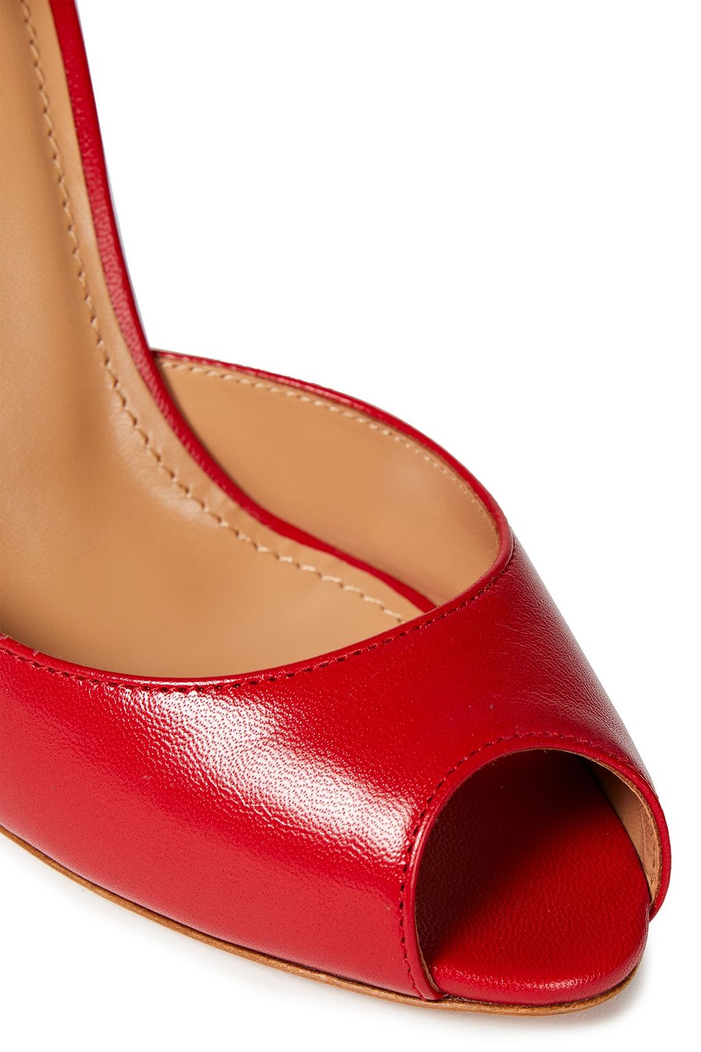 AQUAZZURA Versailles 105 bow-embellished leather pumps