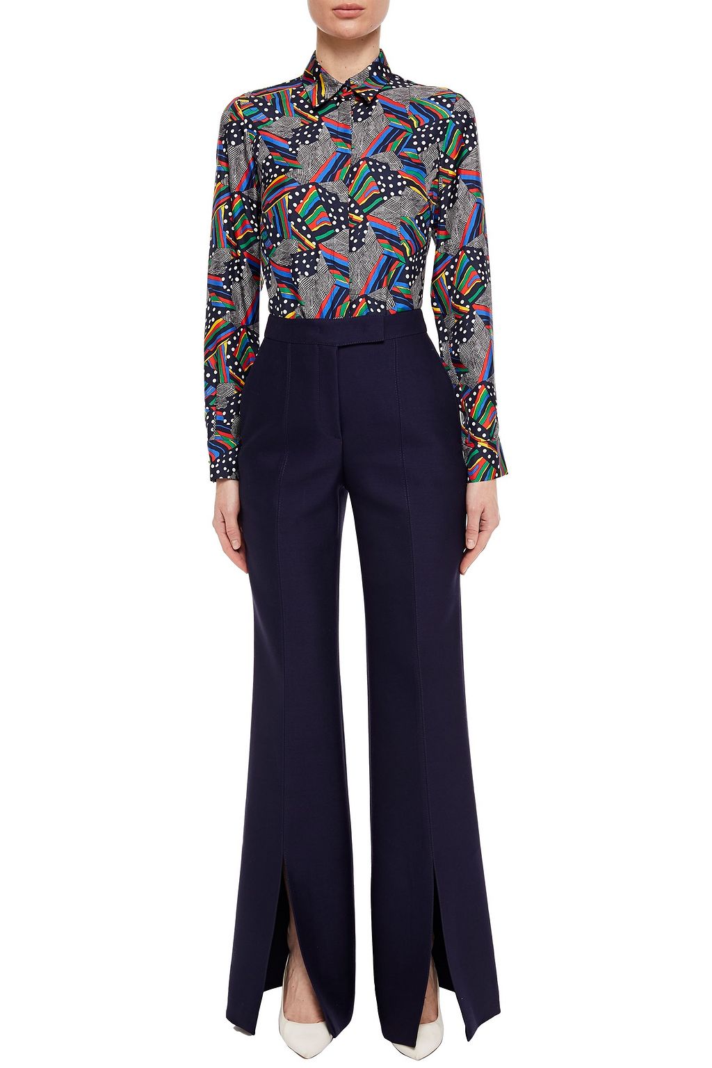 GABRIELA HEARST Chavela wool-blend flared pants