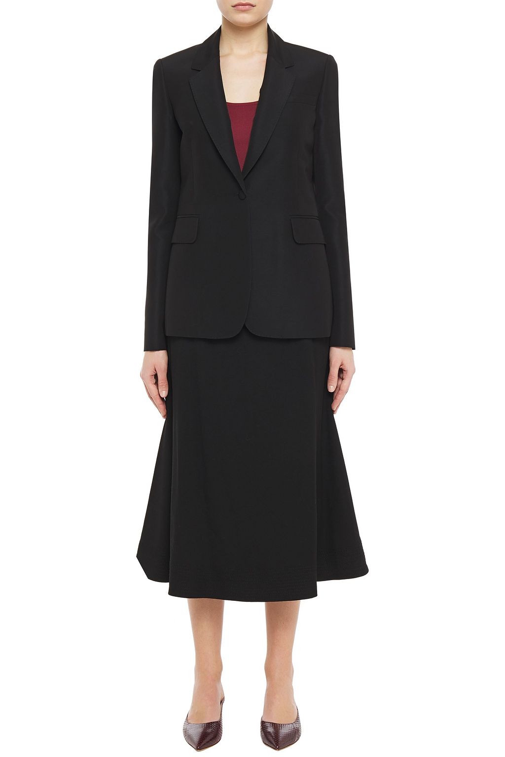 GABRIELA HEARST Silk and cotton-blend faille blazer