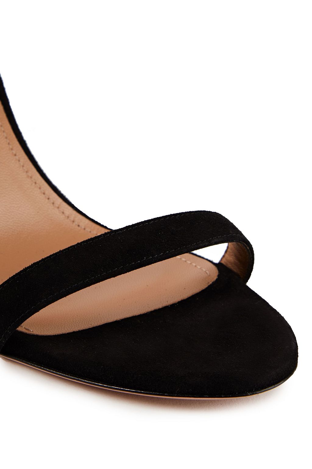 AQUAZZURA Gypset 85 fringed suede sandals