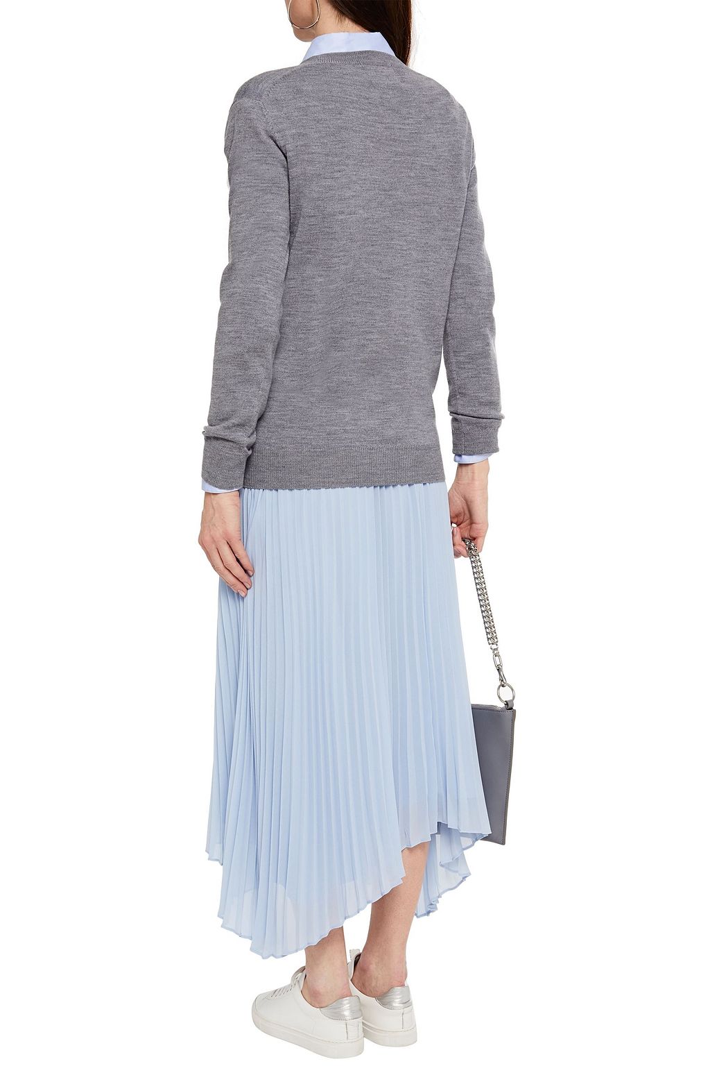 MARKUS LUPFER Natalie sequin-embellished intarsia merino wool sweater