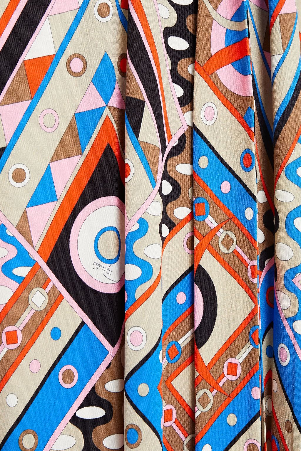 PUCCI Wrap-effect paneled printed jersey maxi dress