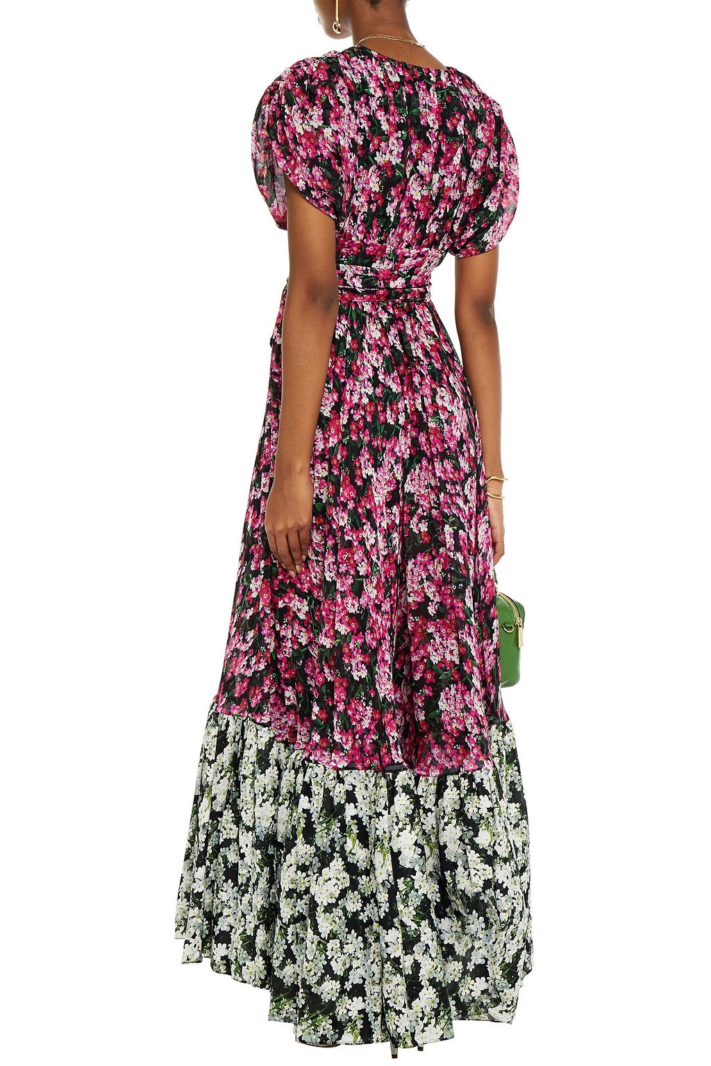 MARY KATRANTZOU Dream Big gathered floral-print silk-georgette maxi dress