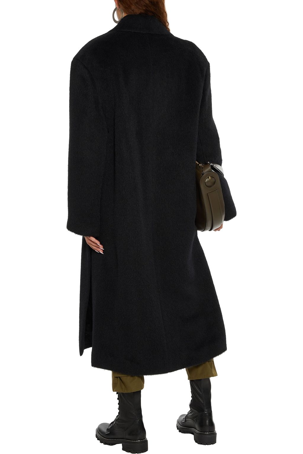 ACNE STUDIOS Double-breasted brushed alpaca and wool-blend coat