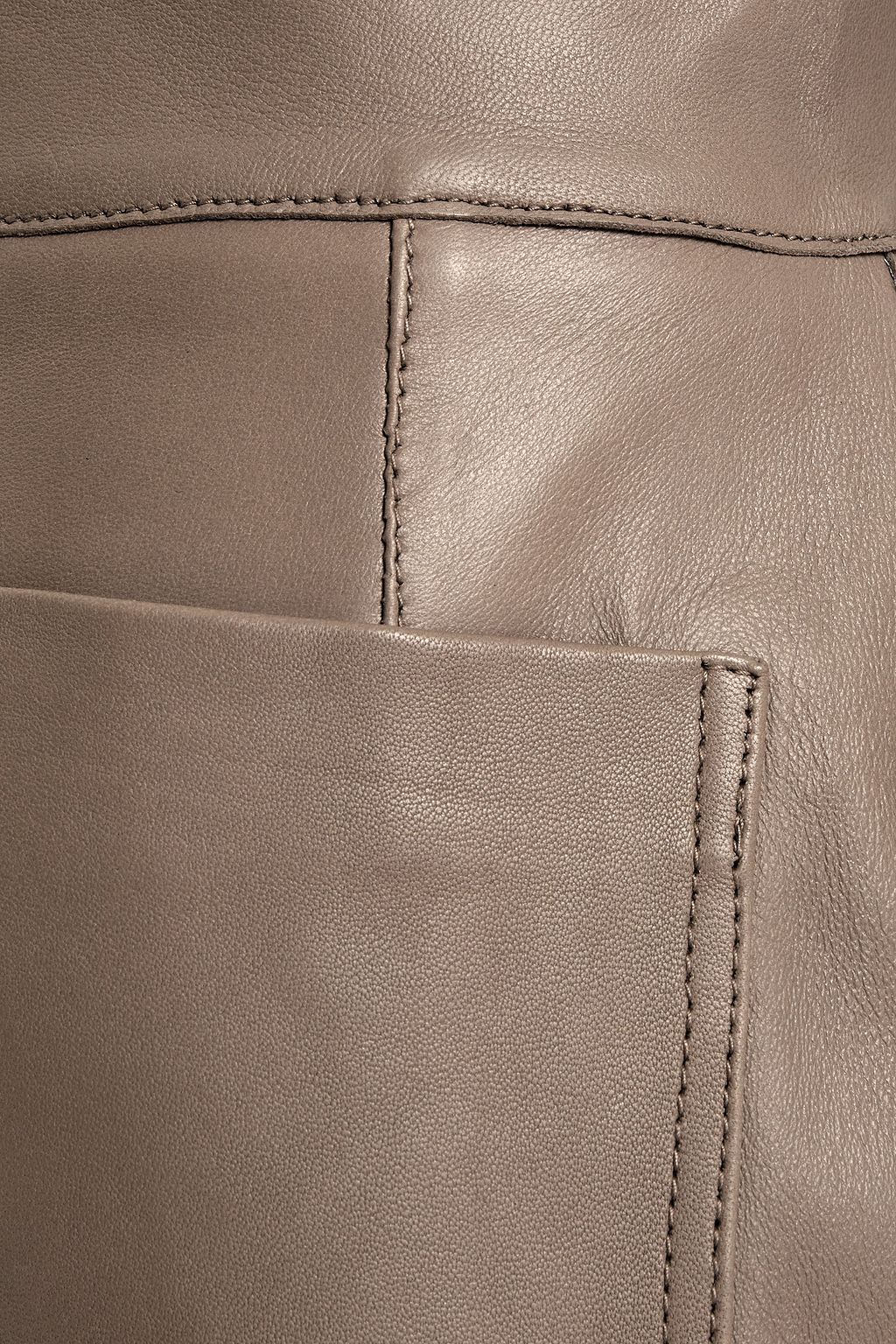 STAND STUDIO Megan leather wide-leg pants