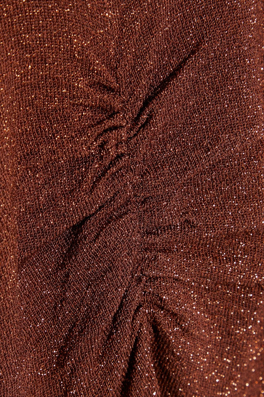 RIXO Monica open-back metallic stretch-knit maxi dress
