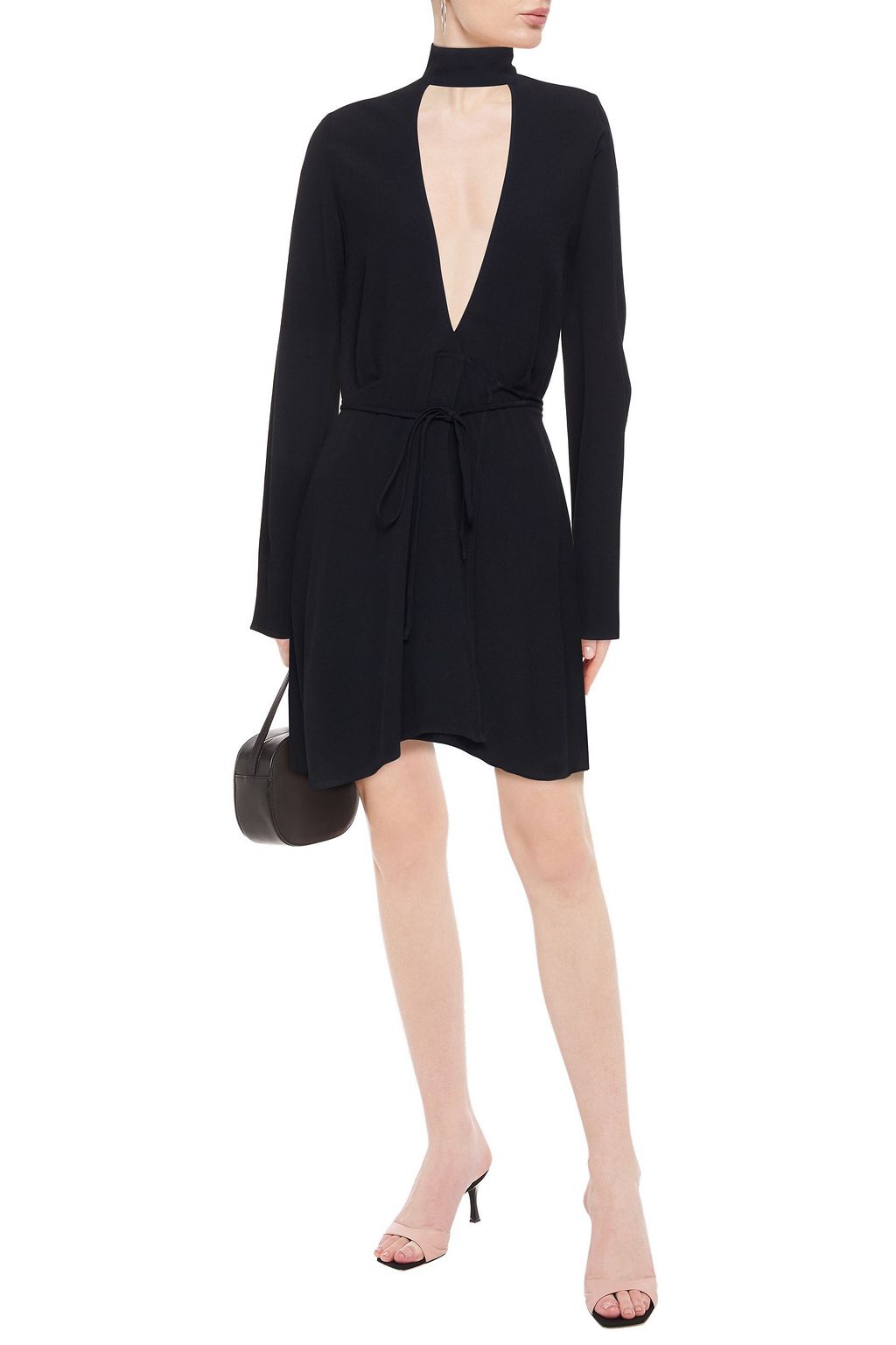 REFORMATION Campbell Mini-Wickelkleid aus Crêpe