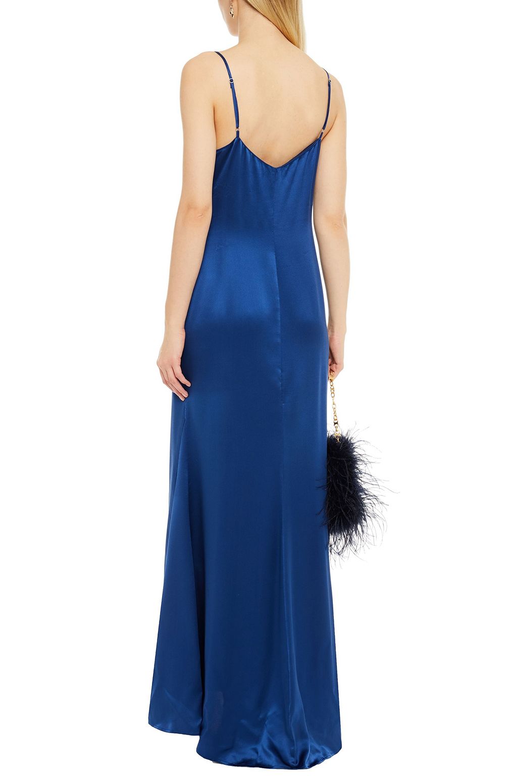 REFORMATION Athena Slip Dress in Maxilänge aus Seidensatin