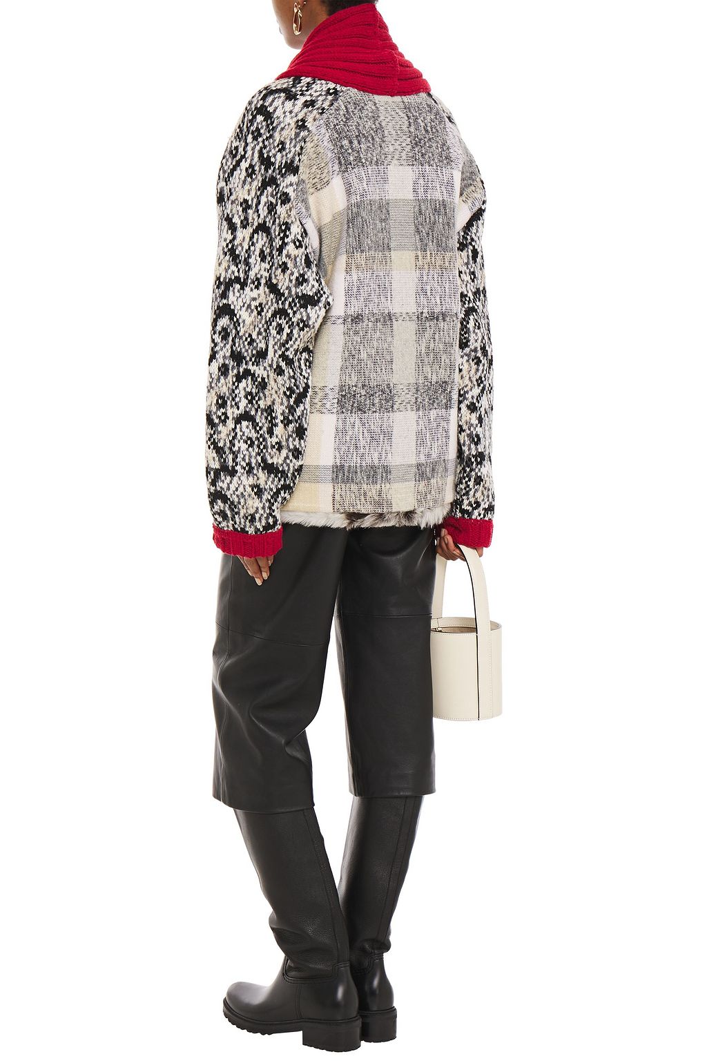 MISSONI Patchwork-effect wool-blend jacket
