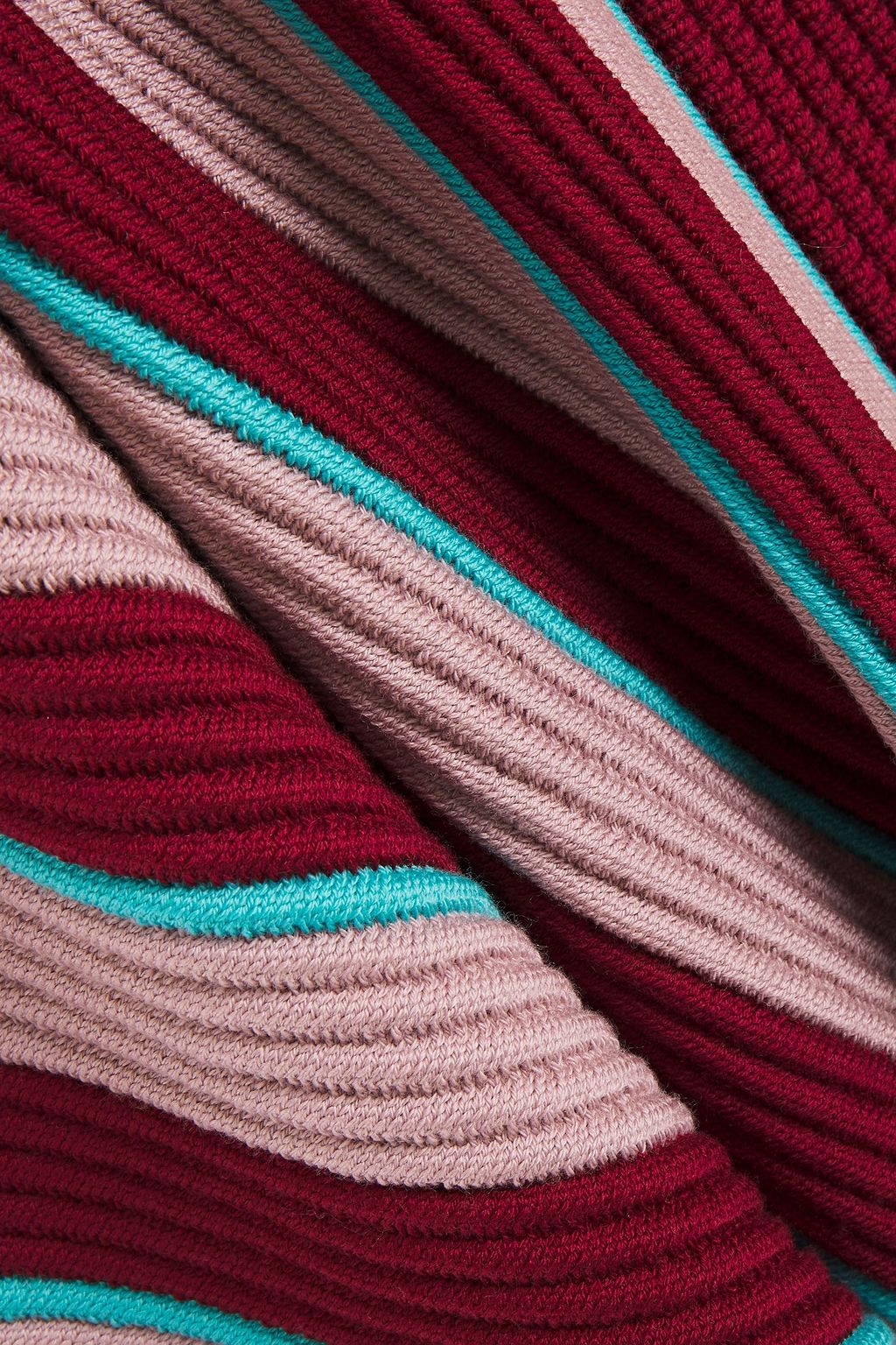 MISSONI Striped ribbed wool cardigan