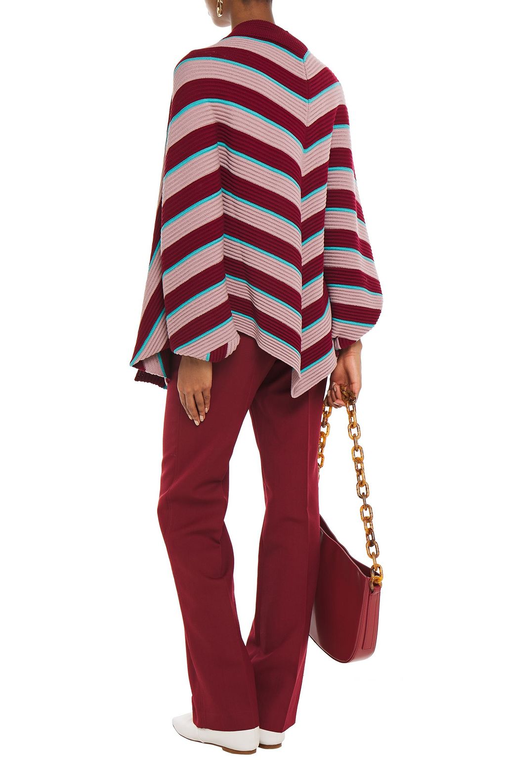 MISSONI Striped ribbed wool cardigan
