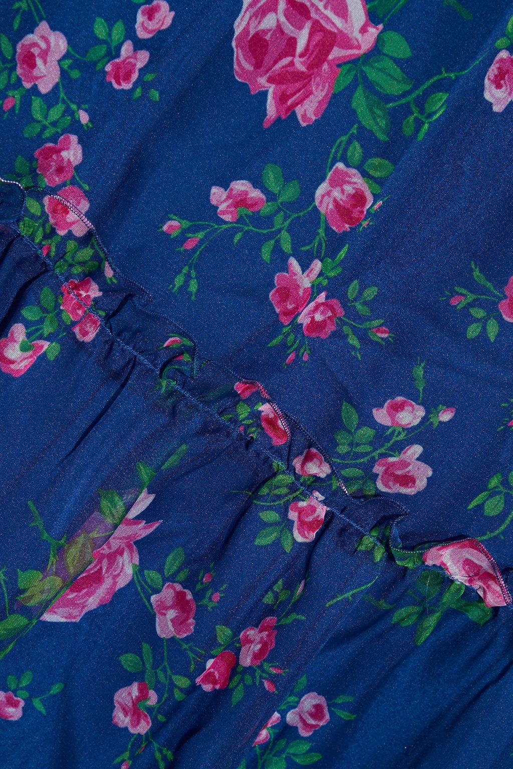 PHILOSOPHY DI LORENZO SERAFINI Tiered floral-print chiffon maxi dress