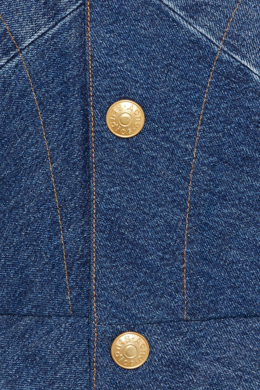 ACNE STUDIOS Paneled denim bomber jacket