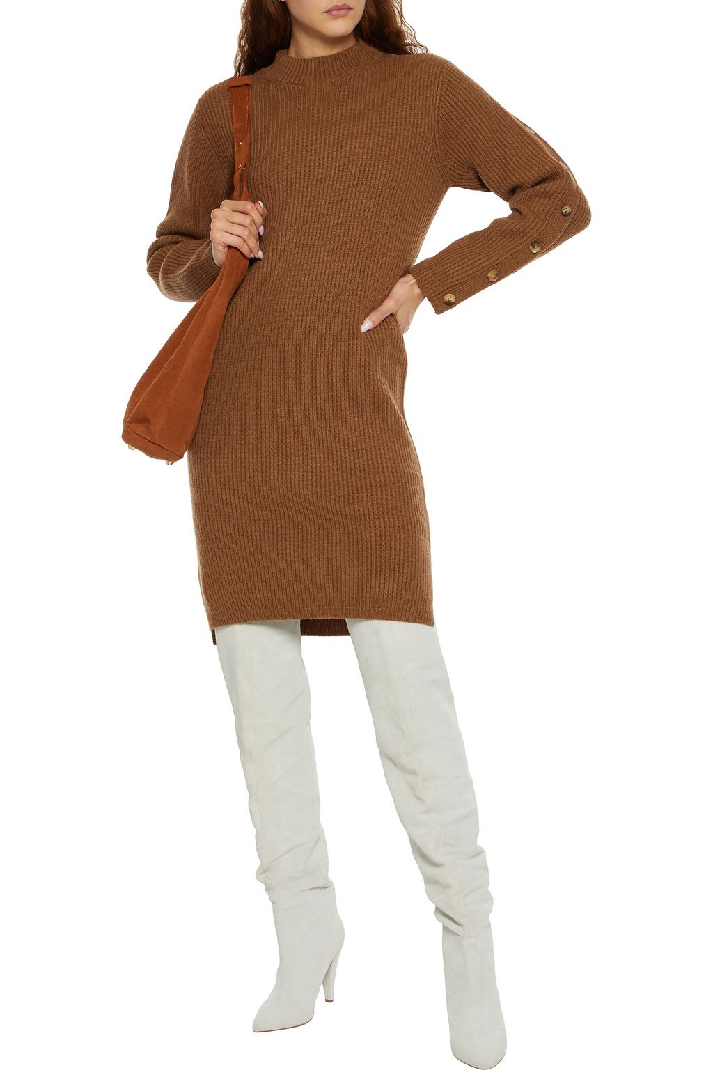 ACNE STUDIOS Ribbed wool-blend mini dress