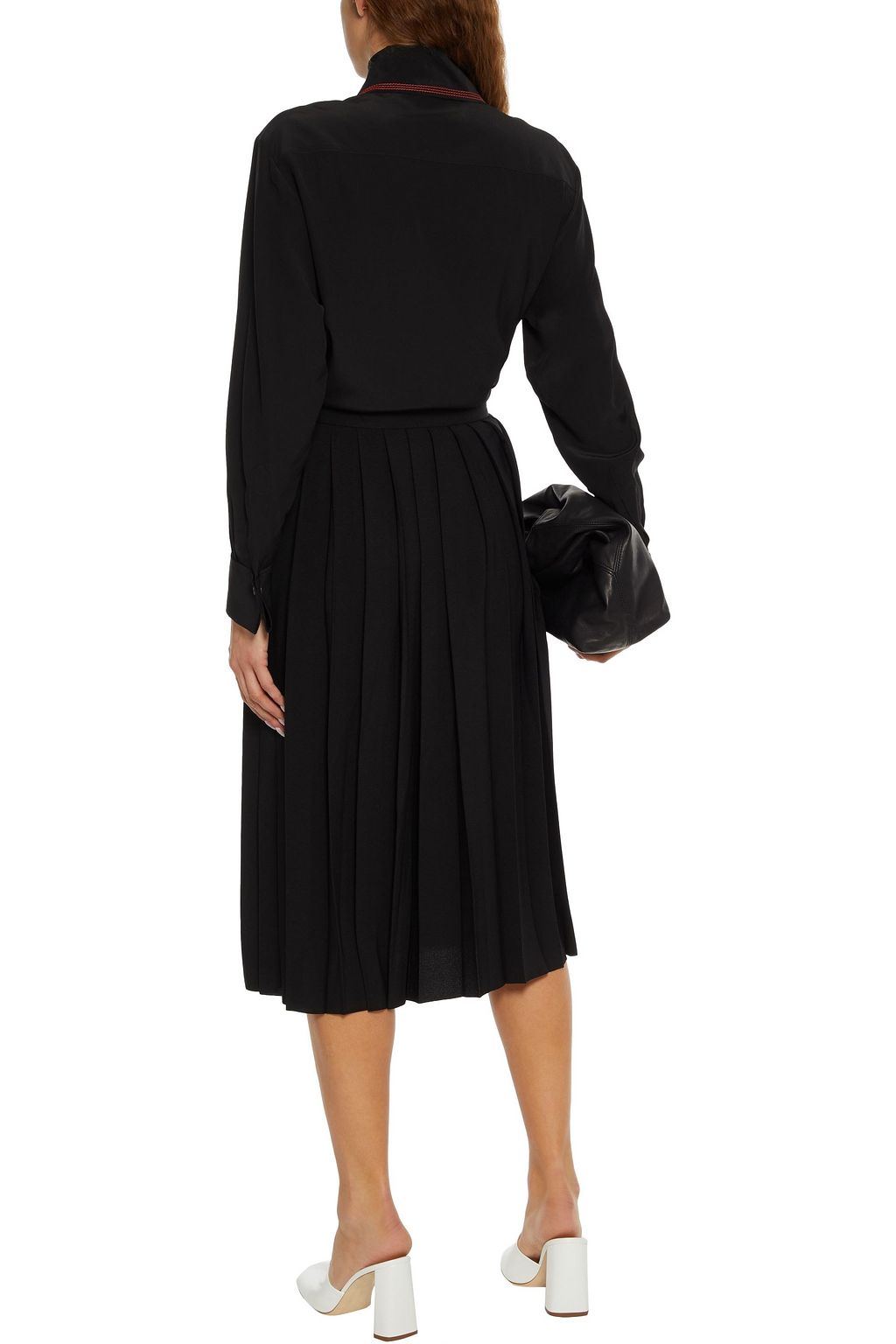 ACNE STUDIOS Pleated crepe skirt