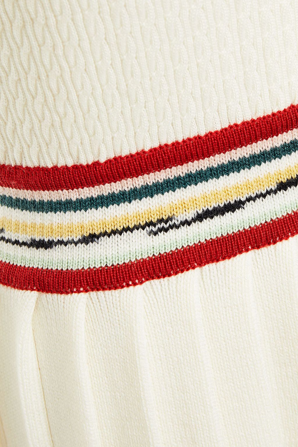 MISSONI Intarsia-knit wool mini dress