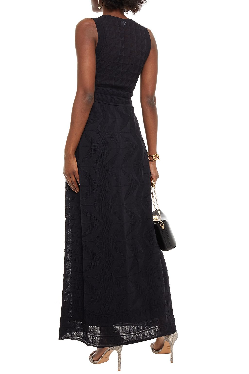 M MISSONI Crochet-knit cotton-blend maxi dress