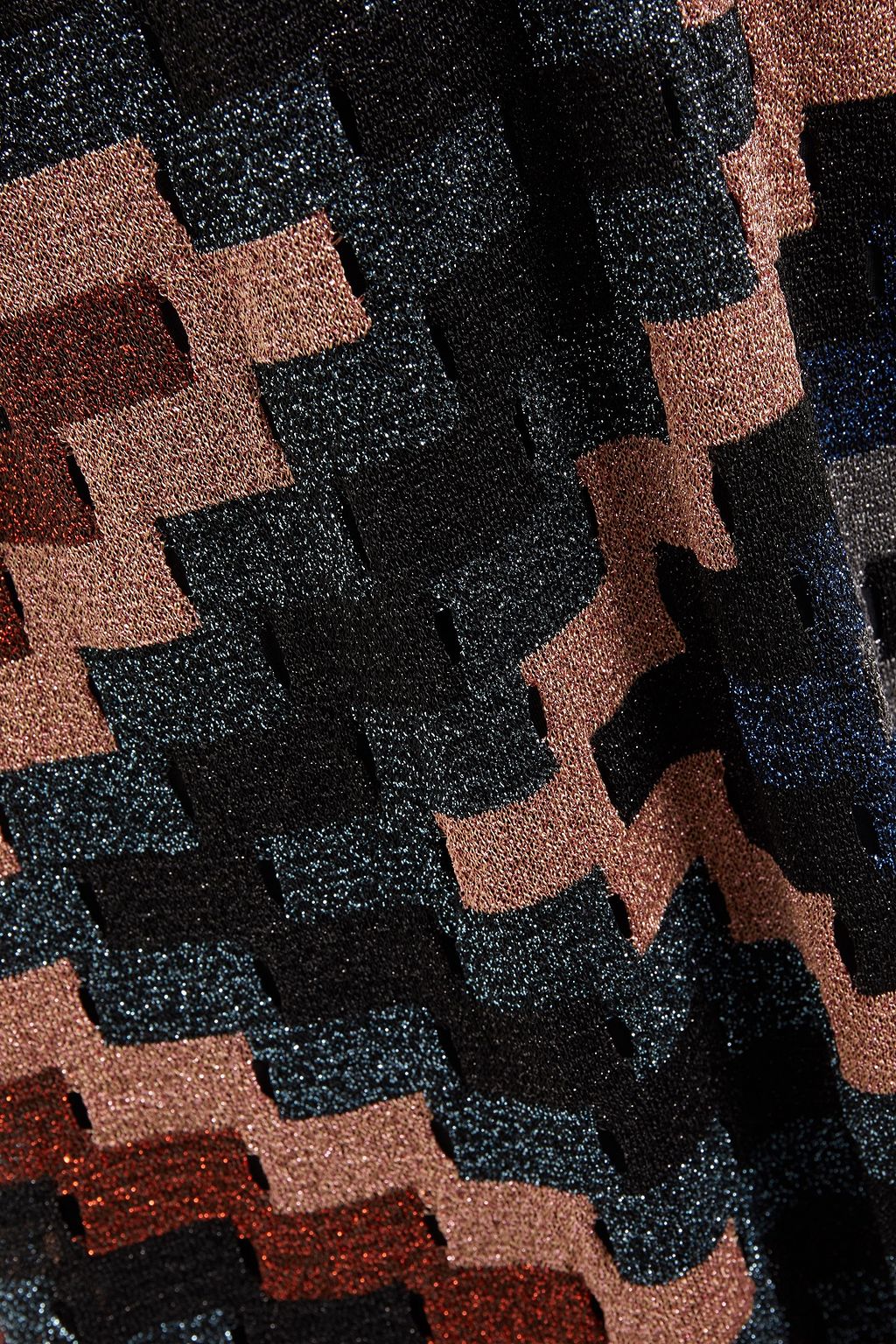 M MISSONI Metallic open-knit maxi dress
