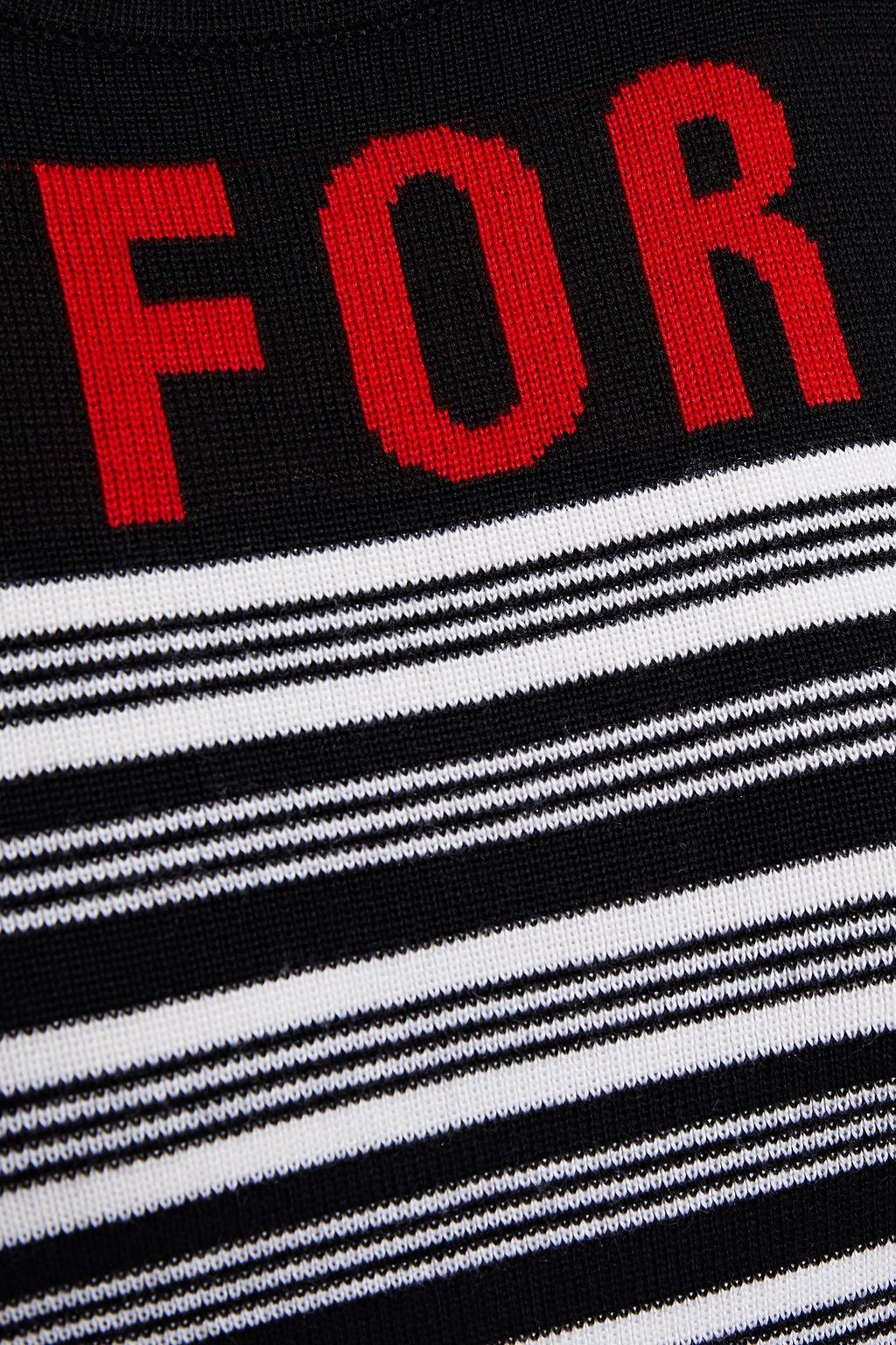 GUCCI Striped intarsia cashmere and silk-blend sweater