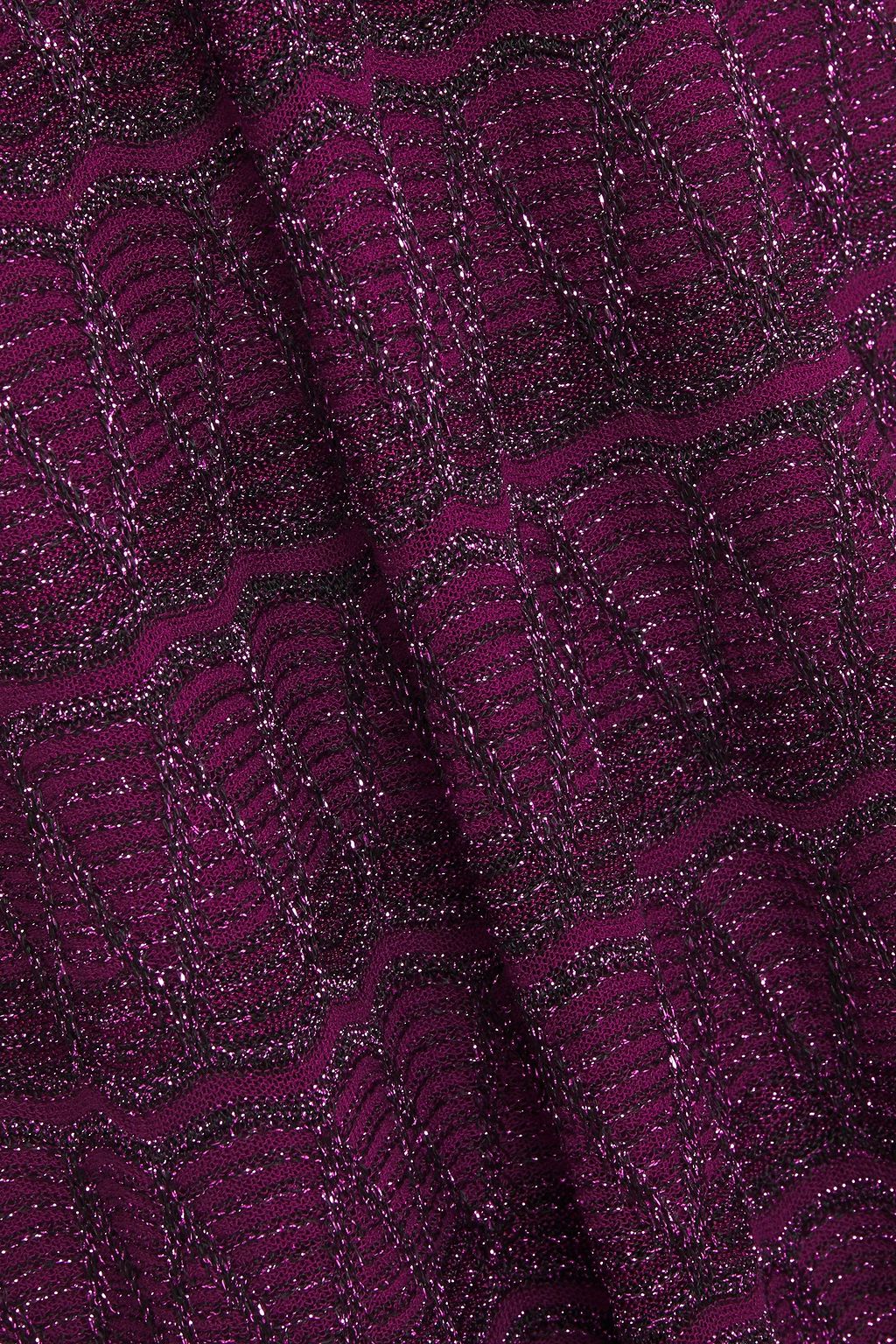 M MISSONI Metallic crochet-knit maxi dress