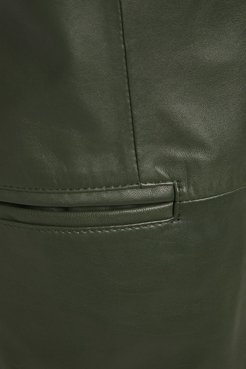 MUUBAA Leather mini wrap dress