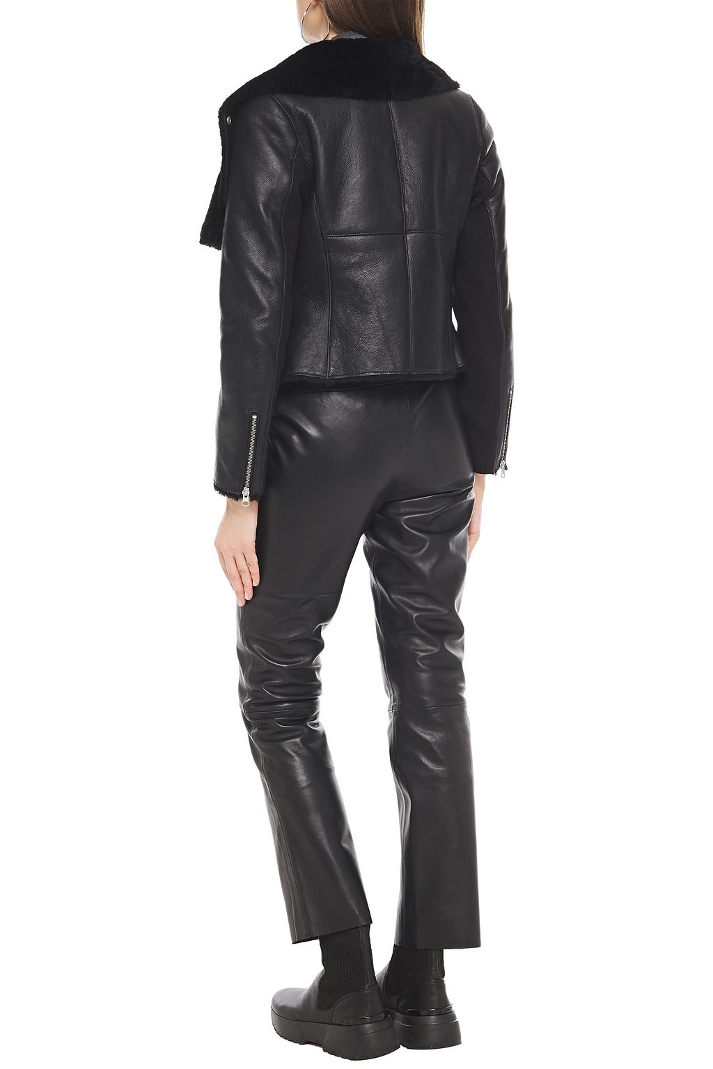 MUUBAA Leather slim-leg pants
