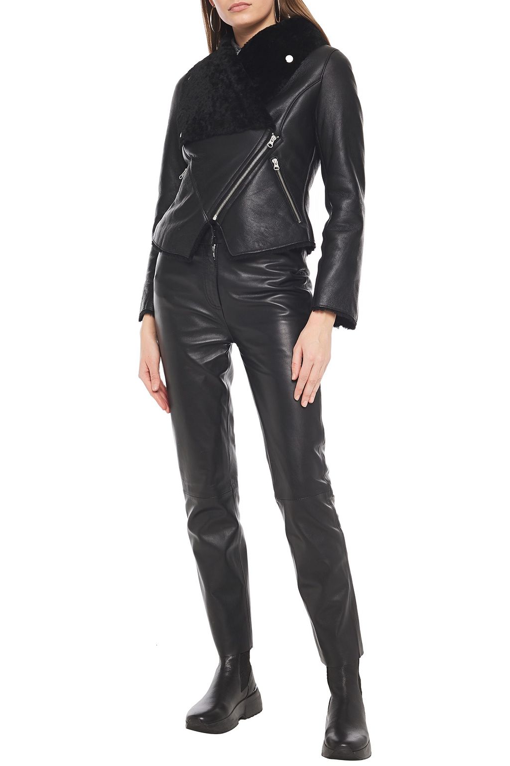 MUUBAA Leather slimleg pants THE