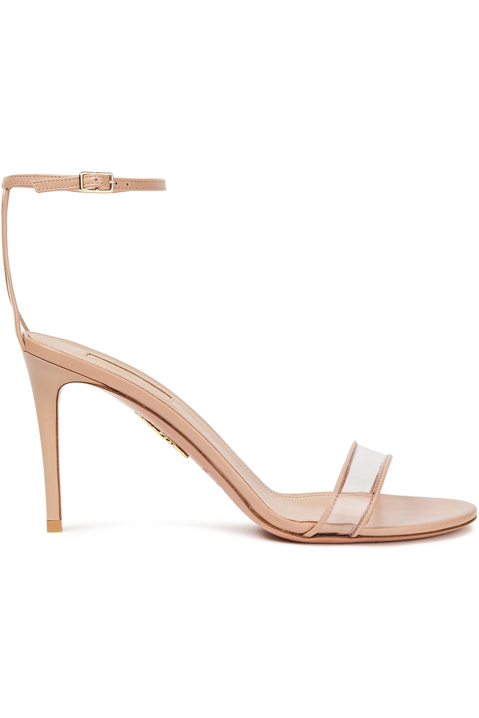 Aquazzura Woman Pvc-trimmed Leather Sandals Blush Size 40