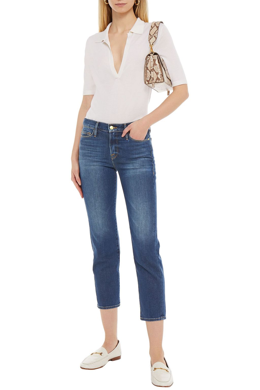 FRAME Le Nouveau Straight high-rise straight-leg jeans