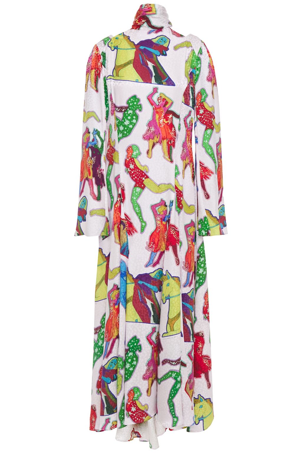 STELLA MCCARTNEY SILK TIE BELT DRESS